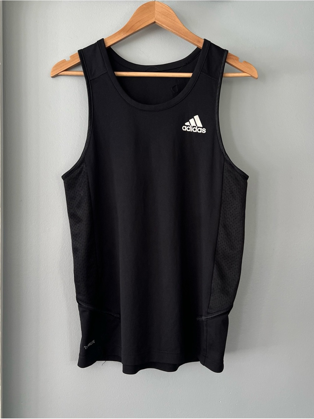 Adidas Men’s Climalite Tank Top Black Basketball Sleeveless Sports Training Gym